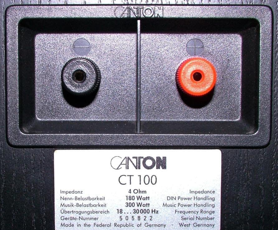Canton CT 100 Canton CT 100