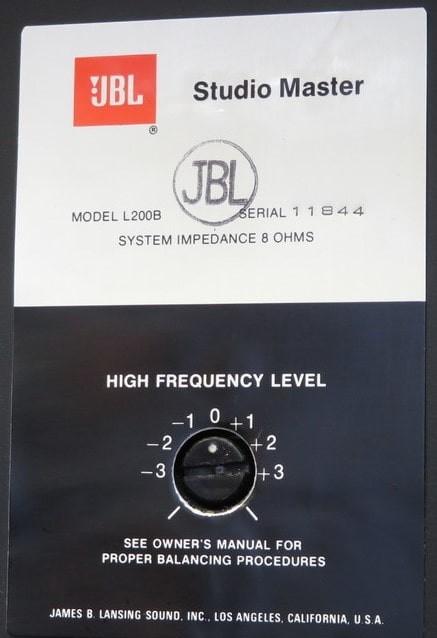 JBL L200B Studio Master JBL L200B Studio Master