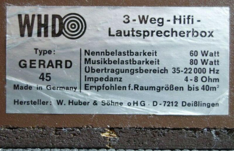 WHD Gerard 45 WHD Gerard 45