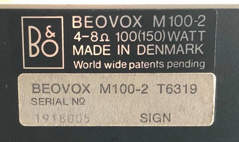 B&O Beovox M100-2