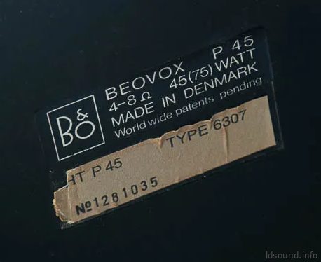 Bang & Olufsen Beovox P45