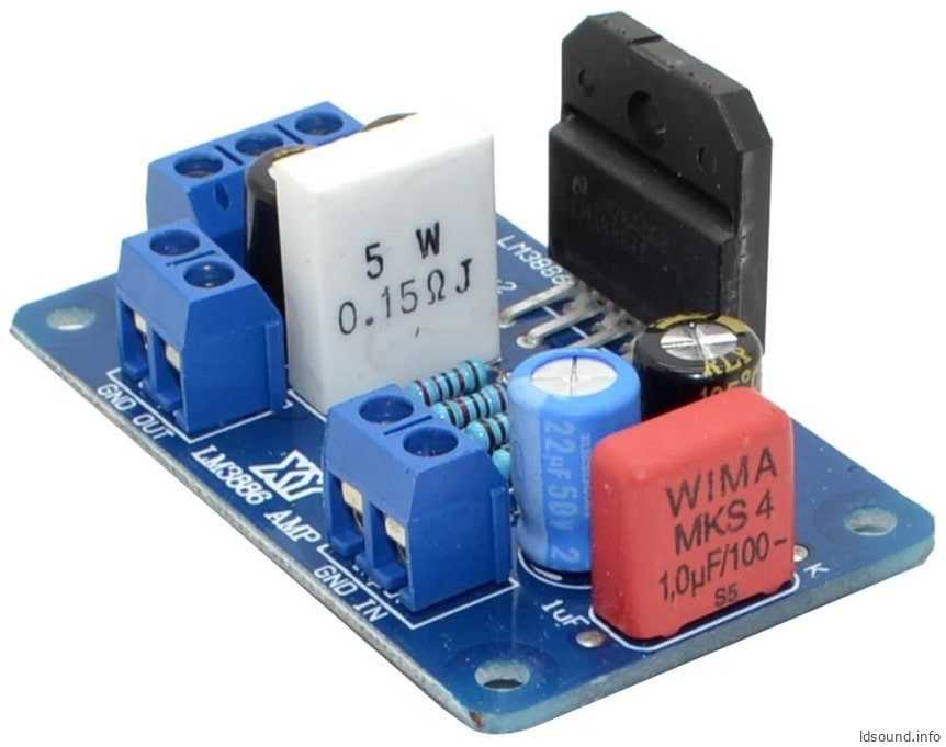 Комплект для сборки усилителя на LM3886