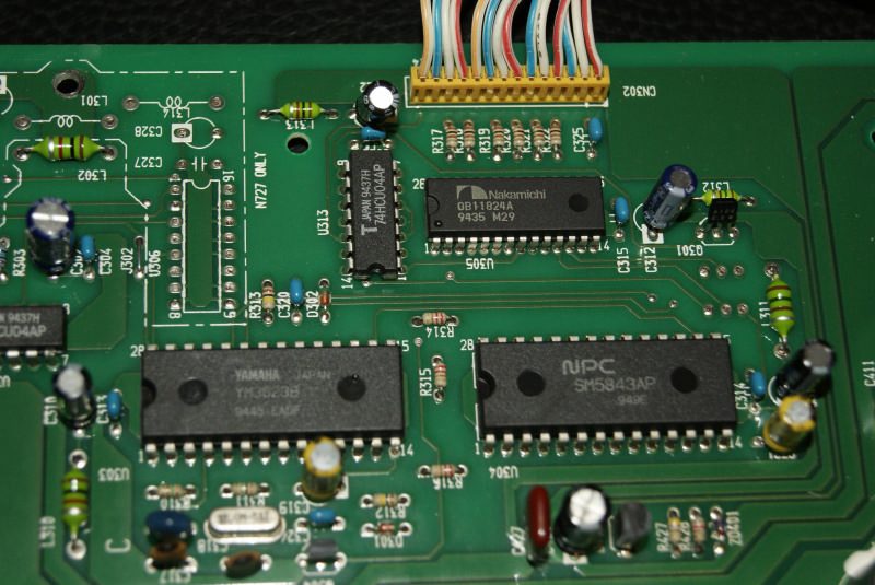 Плата Nakamichi 100dac с микросхемами Yamaha YM3623B, NPC SM5843AP и фирменной логикой Nakamichi DB11824A