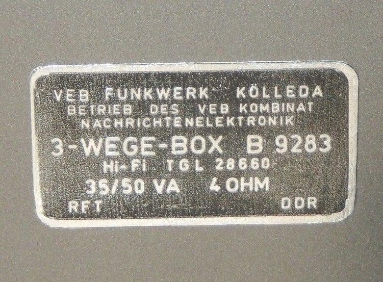 RFT B 9283 “Kolleda” RFT B 9283 “Kolleda”