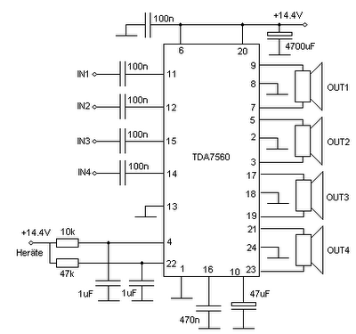 TDA7560-4-x-50-Watt-Bridge-Car-Audio-Amplifier-Cir